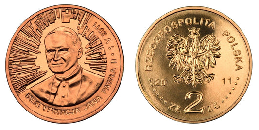 2 zł Beatyfikacja Jana Pawła II – 1 V 2011